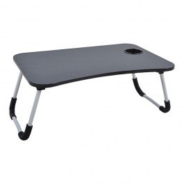 Δίσκος - Τραπεζάκι Πρωινού Με Πτυσσόμενα Πόδια 842025 60x40x26cm Black Ankor BLACK