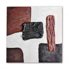 Canvas Painting 839452 60x60cm Brown-Black-White Ankor