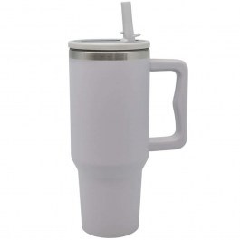 Ποτήρι - Θερμός Με Καλαμάκι 847501 9,8x26cm 1,2lt Light Grey Ankor LIGHT GREY