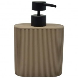 Δοχείο Κρεμοσάπουνου Ριγέ 841615 10,5x5x16,5cm Taupe Ankor TAUPE