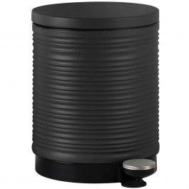 Κάδος Απορριμμάτων Soft Close Ριγέ 845064 28,8x20,5x26,6cm 5lt Anthracite Ankor ANTHRACITE