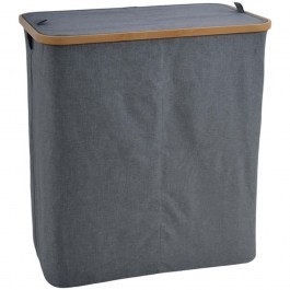 Laundry Basket 2 Seats 842216 54x33x59cm Grey Ankor GREY