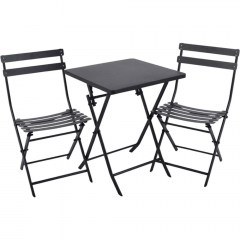 Τραπεζαρία Κήπου (Σετ 3τμχ) 839728 Black