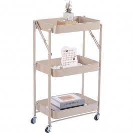 Μανάβης Τρόλεϊ Αναδιπλούμενος 852987 46x29x77cm Taupe Ankor TAUPE