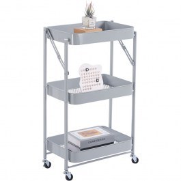 Μανάβης Τρόλεϊ Αναδιπλούμενος 852970 46x29x77cm Grey Ankor GREY