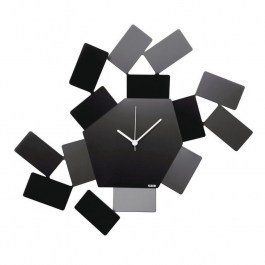 Wall clock The Scirocco Room MT19 B 46x33,50cm Metallic Black Alessi BLACK
