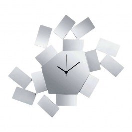 Wall Clock The Scirocco Room MT19 46x33,50cm Μεταλλικό Silver Alessi SILVER