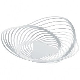 Fruit bowl Trinity ACO03 W D33x8cm Metallic White Alessi WHITE