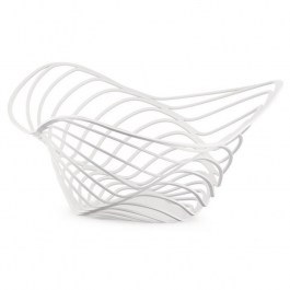 Fruit bowl Trinity ACO04/12 W D26x12cm Metallic White Alessi WHITE