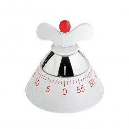 Χρονόμετρο Αναλογικό Κουζίνας A09 W Φ10,5cm White Alessi WHITE