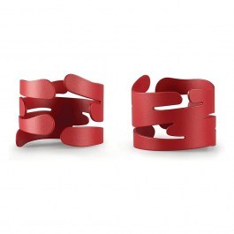 Δαχτυλίδι Πετσέτας Barking (Σετ 2Τμχ) BM17S2 R 4,5x3cm Red Alessi RED