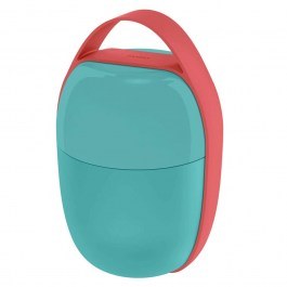 Δοχείο Φαγητού 2 Θέσεων Food A Porter SA03 LAZ 15x11cm Light Blue-Red Alessi BLUE-RED