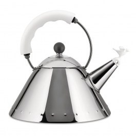 Τσαγιέρα 9093 W 22,5x22cm 2Lt  Inox-White Alessi INOX-WHITE