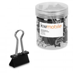 Κλιπ-Συνδετήρας (Σετ 50Τμχ) 49442.02 5x1,9cm Black KWmobile