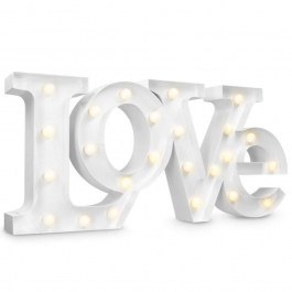 Φωτιστικό Επιτραπέζιο Με Μπαταρία Love 41038 46x21x5cm Led White Navaris WHITE