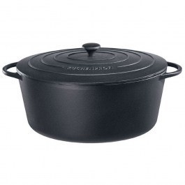 Γάστρα Μαντεμένια Οβάλ Provence 0402001035 Φ35cm Black Kuchenprofi BLACK