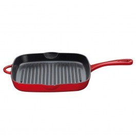 Τηγάνι Γκριλιέρα Provence 0407801426 26x26x3,5cm Red Kuchenprofi RED