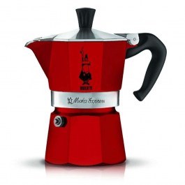 Coffee Maker-Briki Espresso Moka Express 209.0004942 3cups Red Bialetti RED
