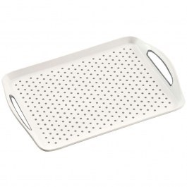 Non-Slip Serving Tray 77200 45,5x32x4,5cm White Kesper WHITE