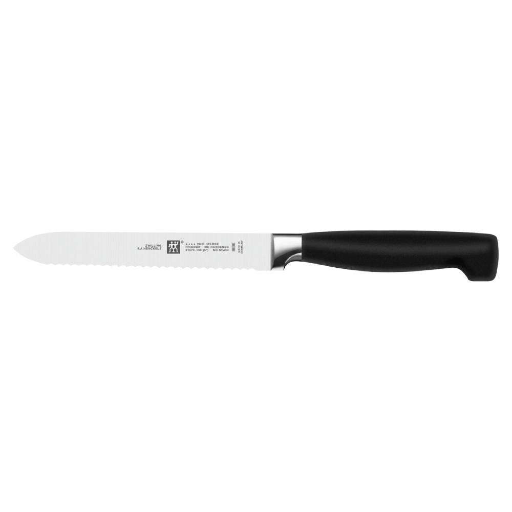 Μαχαίρι Γενικής Χρήσης ****Vier Sterne 31070-131 13/10,3cm Black-Silver Zwilling