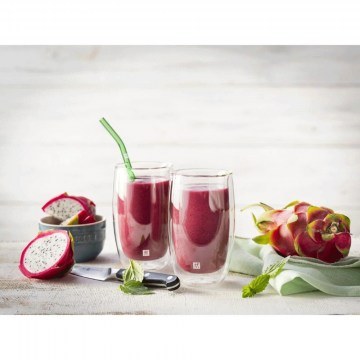 Glass Straws Sorrento (Set 4Pcs) 39500-603 23cm Multi Zwilling