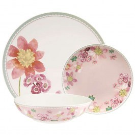 Σερβίτσιο Πιάτα Φαγητού Primula (Σετ 12Τμχ) AW0707 Multi-Pink Maxwell&Williams MULTI-PINK