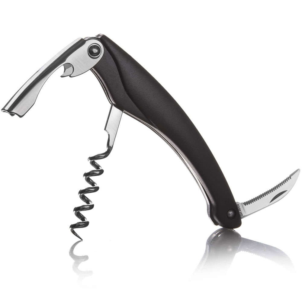 Ανοιχτήρι - Τιρμπουσόν Waiter's Corkscrew 68504606 8,4x19x1,8cm Inox-Black Vacu Vin