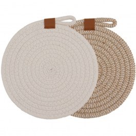 Σουπλά Nash (Σετ 2Τμχ) 40741 22cm Natural-Cream Ladelle CREAM-NATURAL