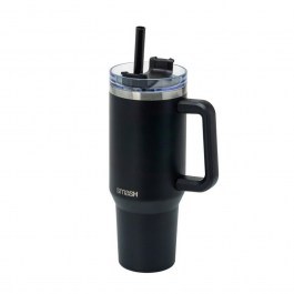 Thermal Mug With Straw Mega Tumbler 11514 1.2L Black Cook-Shop BLACK