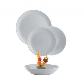 Dinner Set Granite Diwali P2921 (Set Of 18pcs) White Luminarc