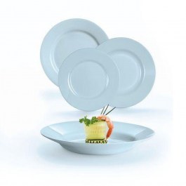 Dinner Set Plumi Paradise V9233 (Set Of 18pcs) Blue Luminarc BLUE