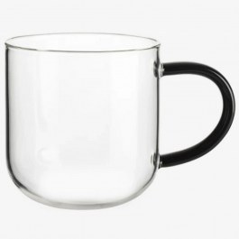 Mug Coppa 20060490 400ml Clear-Black Asa Selection CLEAR