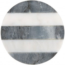 Σουβέρ Marble Collective Ριγέ NH0046 10cm Anthracite-White Maxwell&Williams ANTHRACITE-WHITE
