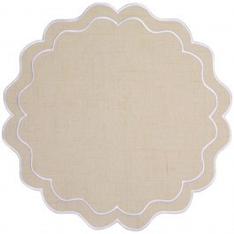 Placemats Banda GI0449 38cm Cream Casa Domani CREAM