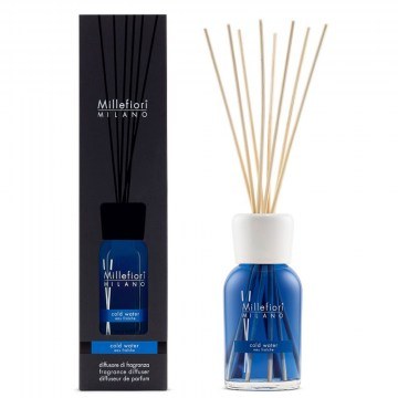 Room Scent With Sticks Cold Water Milano 77DDCW 250ml Blue Millefiori