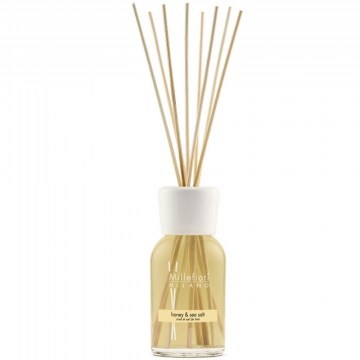 Room Scent With Sticks Honey & Sea Salt Milano 77DDHS 250ml Yellow Millefiori