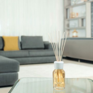Room Scent With Sticks Honey & Sea Salt Milano 77DDHS 250ml Yellow Millefiori