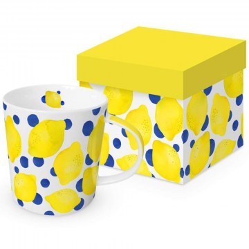 Mug Trend Lemon & Dots 160302998 400ml Multi Paperproducts Design