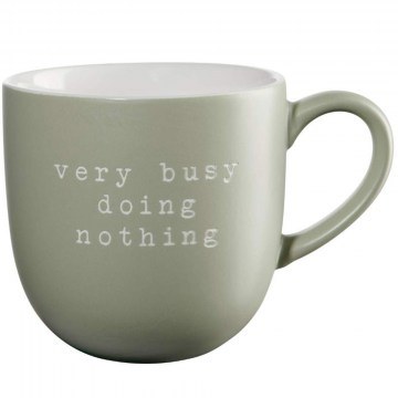 Mug Very Busy Doing Nothing Hey 17074277 350ml Sage Asa Selection
