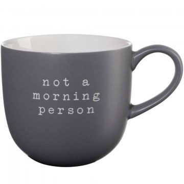 Mug Not A Morning Person Hey 17062277 350ml Grey Asa Selection