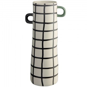 Vase Rayu 84844130 28cm White-Black Asa Selection
