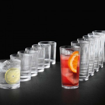 Water Glasses & Whiskey Aperitivo (Set 12Pcs) 106002 395/370ml Clear Nachtmann