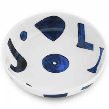 Cat Food Bowl Itsumo NF14 2 D16x5cm 350ml White-Blue Alessi