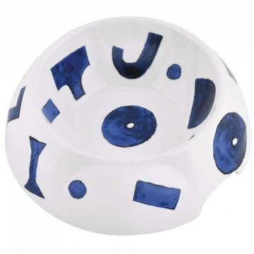 Dog Food Bowl Itsumo NF15L 2 D25x8cm 1200ml White-Blue Alessi