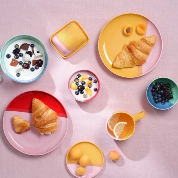 Dessert Plate Joy 16140286 22cm Yellow-Pink Asa Selection