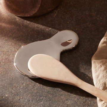 Spoon Rest T-1000 VS03 17x11x1,3cm Inox Alessi