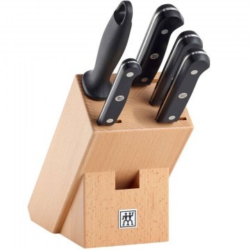 Knives On Base Gourmet (Set 6Pcs) 1002447 Natural-Black Zwilling
