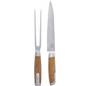 Μαχαίρι Κρέατος Με Πιρούνα BBQ (Σετ 2Τμχ) 8501168 Inox-Natural BergHOFF