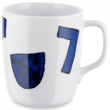 Mug Itsumo Yunoki Ware NF08/89 300ml White-Blue Alessi