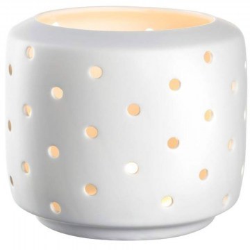 Lantern With Led Light Lago 033848L D14,4x13cm White Leonardo